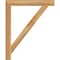 Ekena Millwork Traditional Block Rough Sawn Bracket, Western Red Cedar, 4"W x 36"D x 44"H BKT04X36X44TRA05RWR - alternate 2